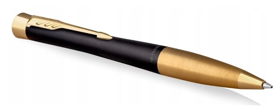 Długopis Parker urban czarny matowy z mechanizmem twist i złotymi akcentami