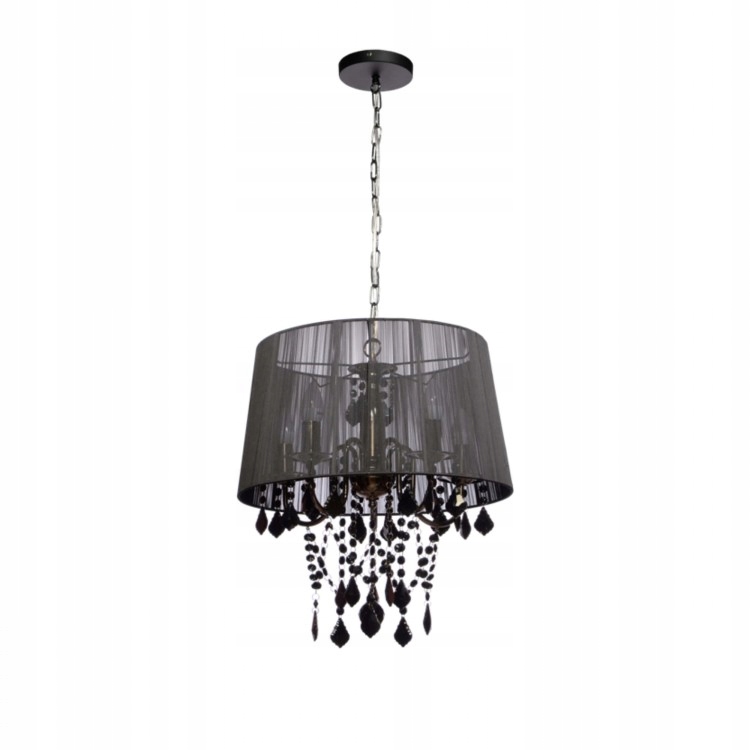 Elegantná závesná lampa Mona 5xE14 čierna LP-5005/5P čierna