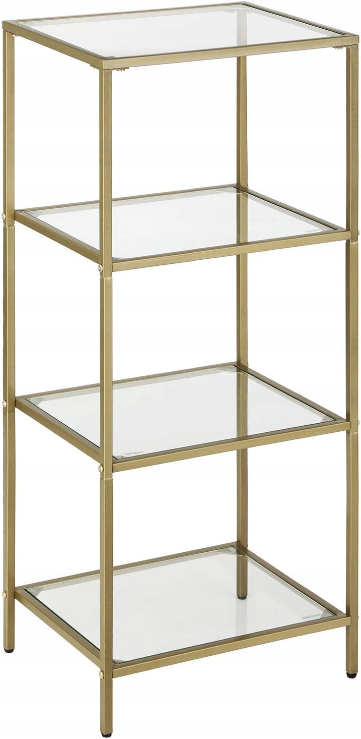 

Złoty Regał Słupek Art Deco Glamour 4 Półki