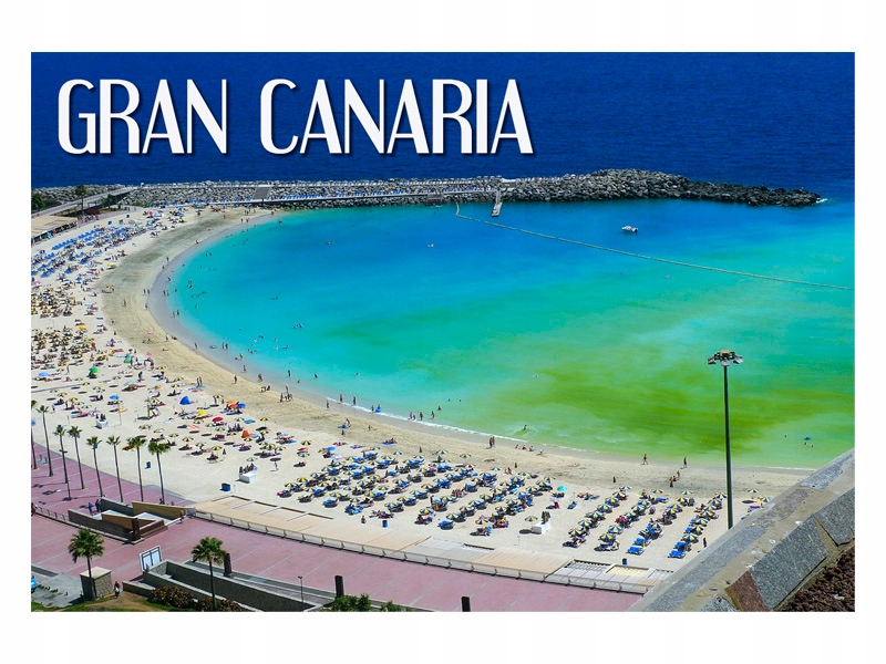 

Gran Canaria Plaża Widok Magnes na lodówkę