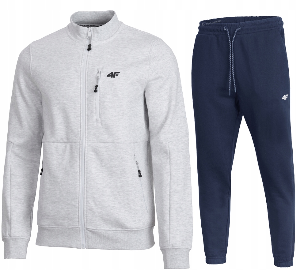 4F Męski Dres Bawełna Komplet Bluza Spodnie rozm XL