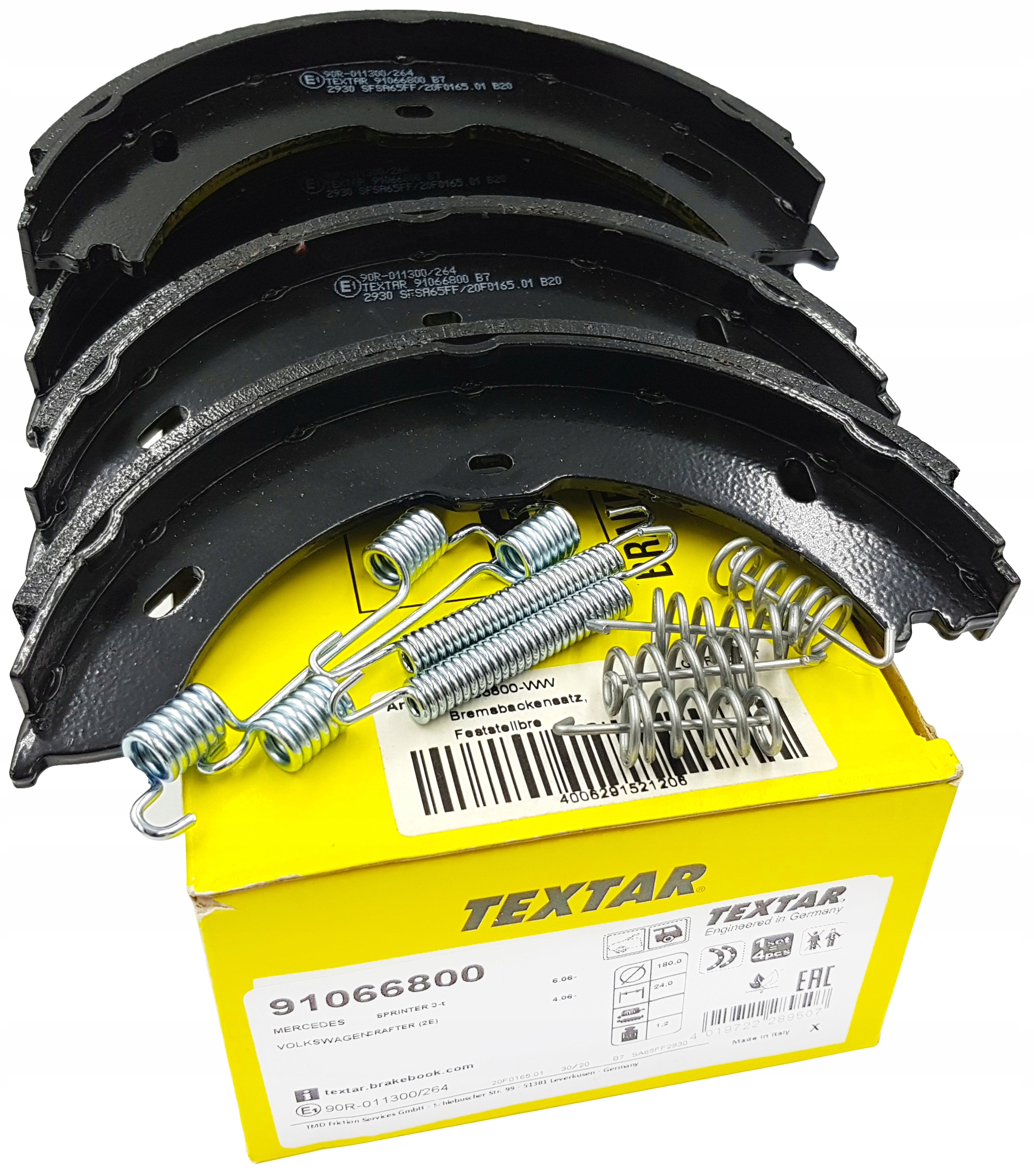 91066800 - TEXTAR ГАЛЬМІВНІ КОЛОДКИ VOLKSWAGEN CRAFTER 06-16