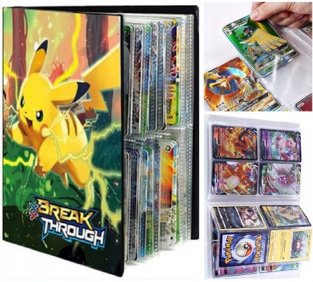 Album Pokemon Klaser Segregator Pikachu 240 Kart + Prezent Gratis 4 Karty