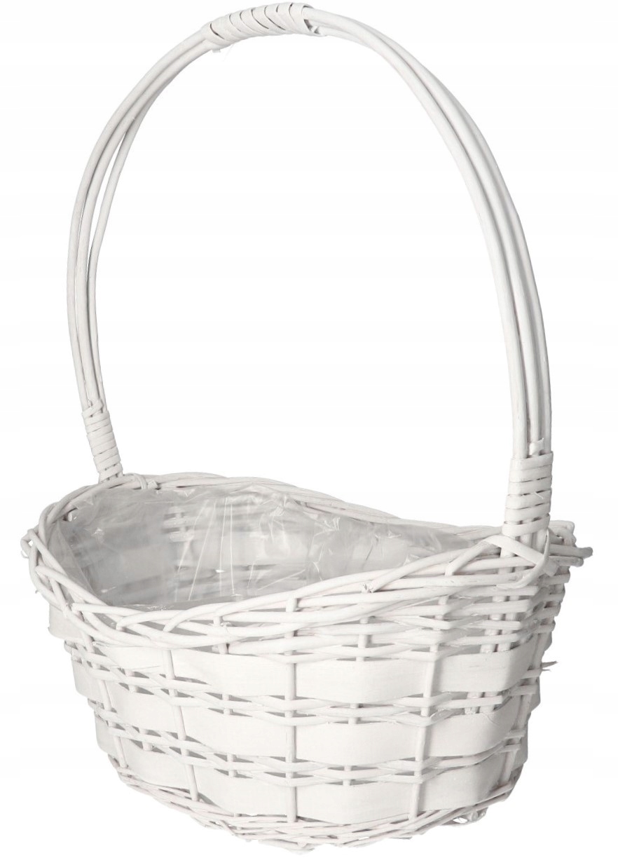 KOSZ WIKLINOWY DUŻY MOCNY BIAŁY KOSZE PREZENTOWE Kod producenta 2014M