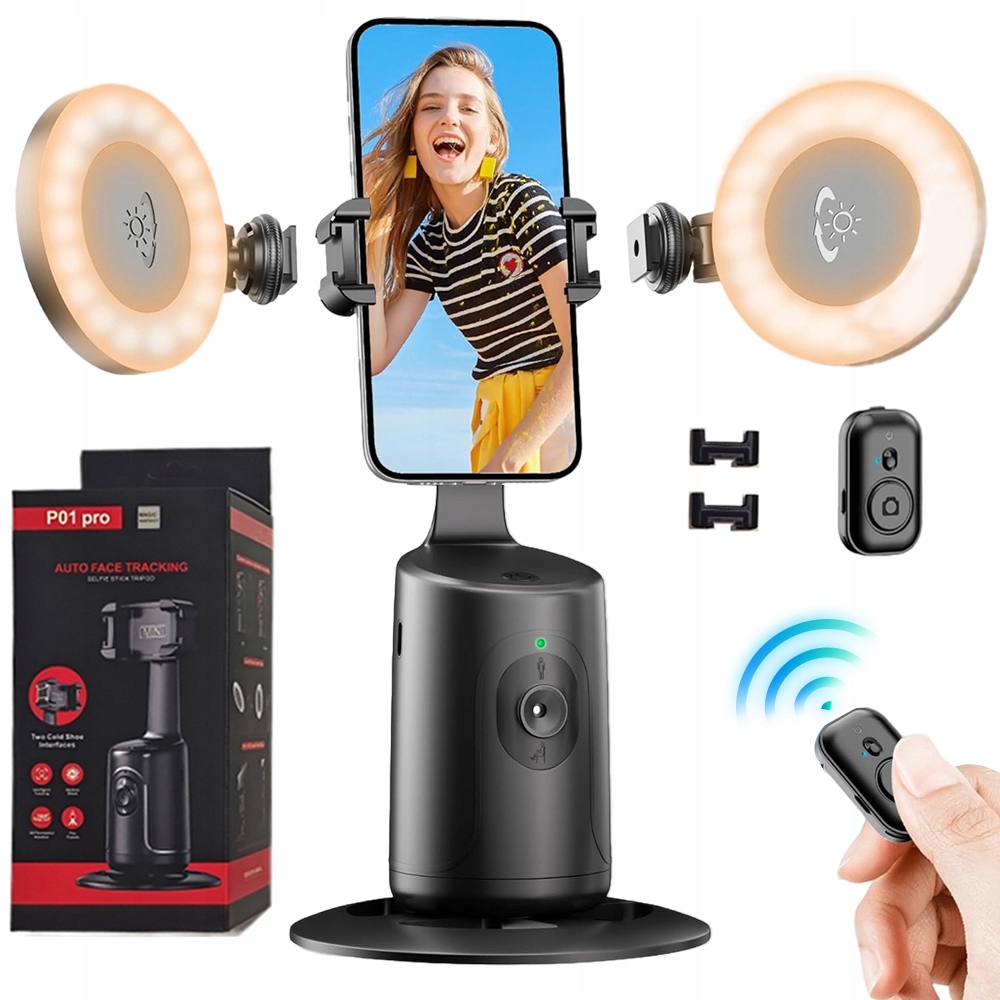 Stativ pro telefonní nahrávání Led lampa pro ovládání gesty, multifunkční