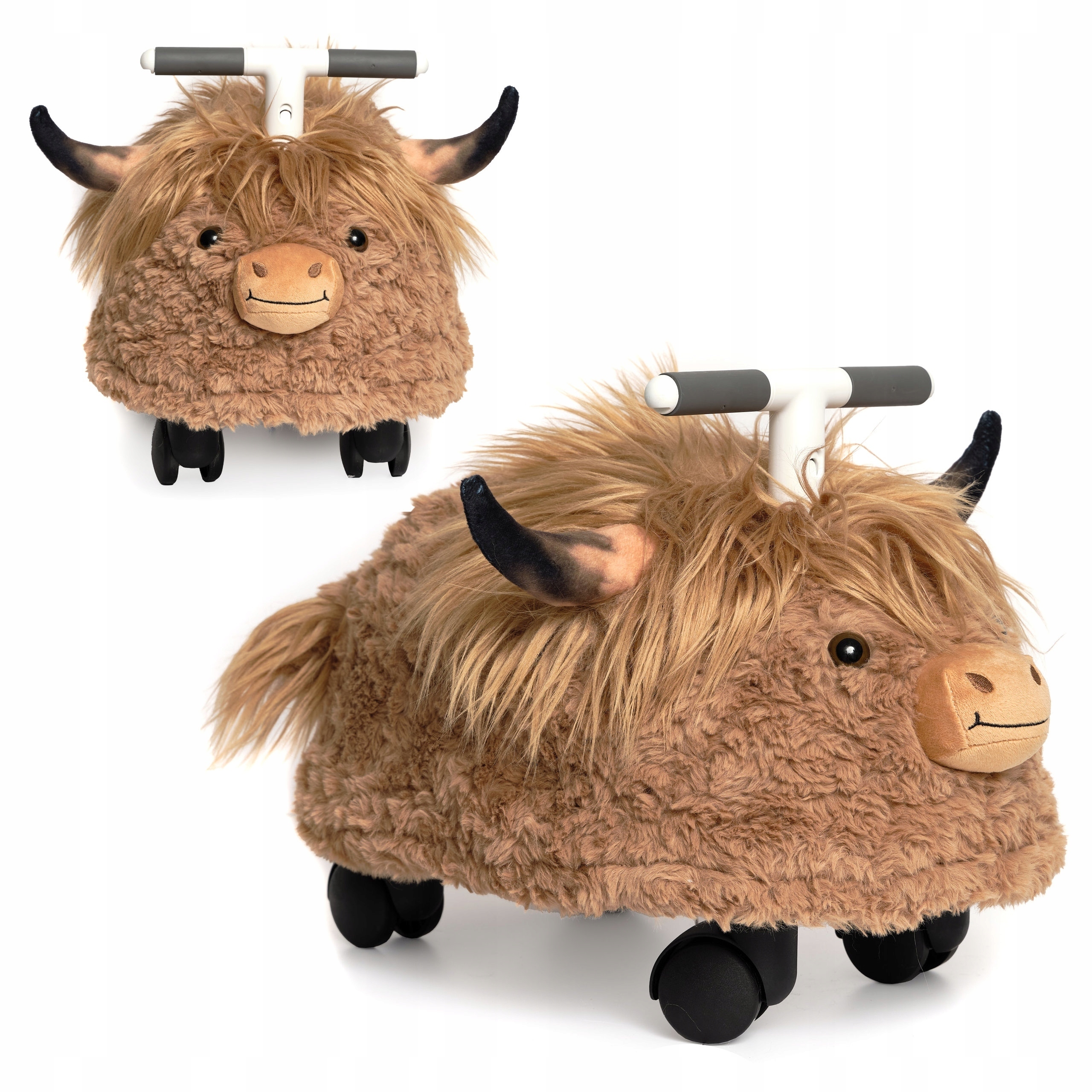 Jeździk Hairies szkocka krowa wyżynna Miękka Puchata Prince Lionheart