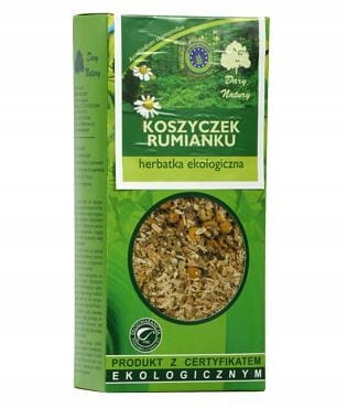 

Rumianek koszyczek 25g ekologiczna herbatka Dar