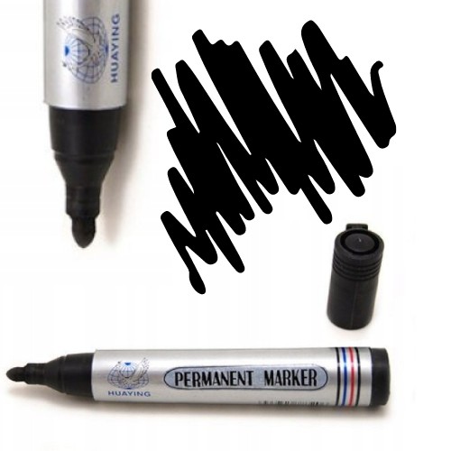 

Marker Permanentny Okrągły Czarny Wodoodporny