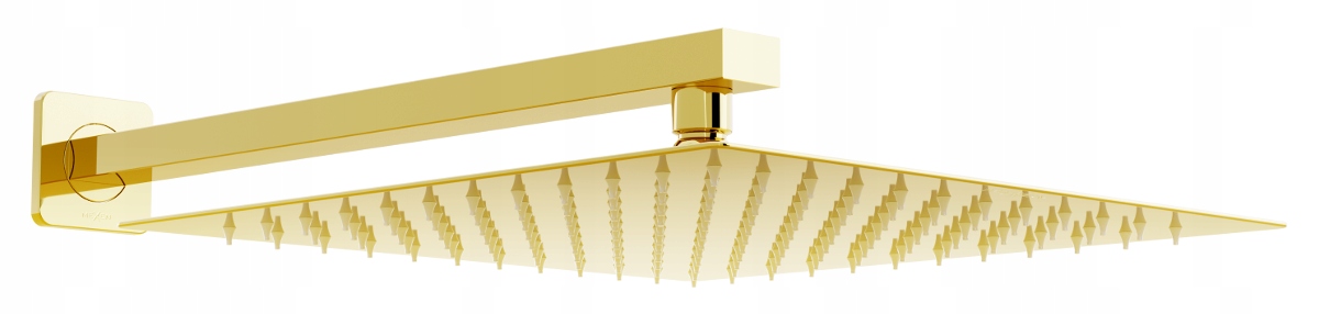 MEXEN DESZCZOWNICA SLIM KWADRAT 30 cm RAMIĘ ZŁOTA