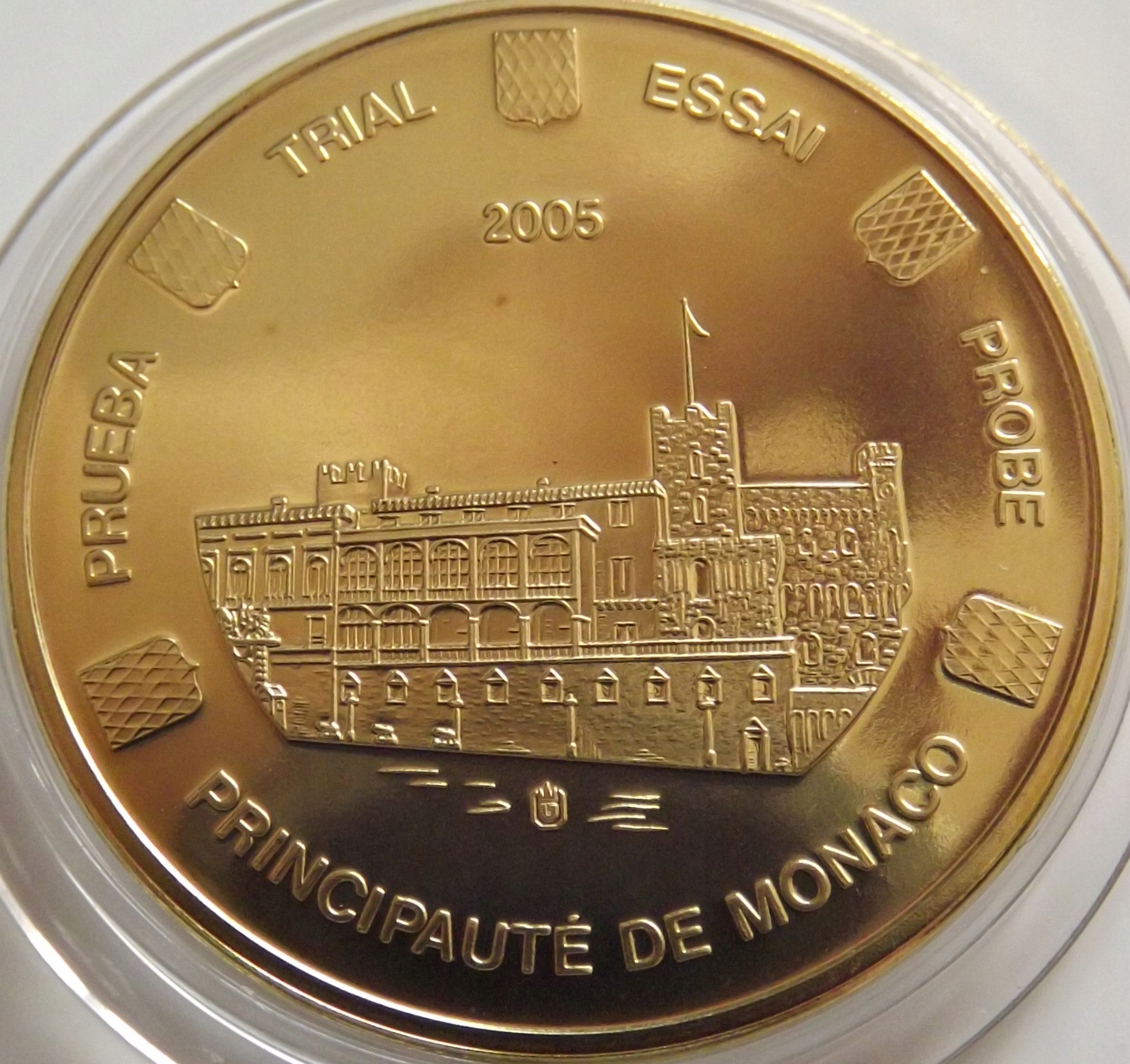 Monako 50 eurocent Próba 2005 , SPECIMEN st. UNC-