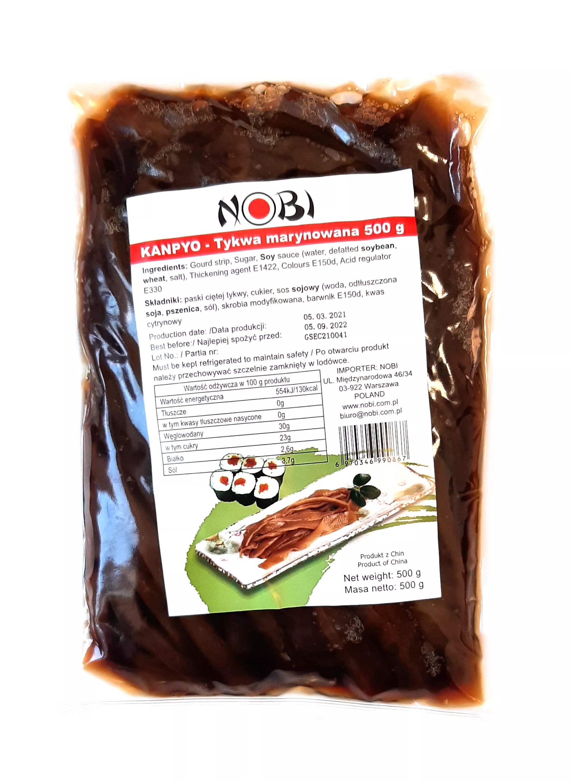 

Kanpyo, tykwa marynowana 500g