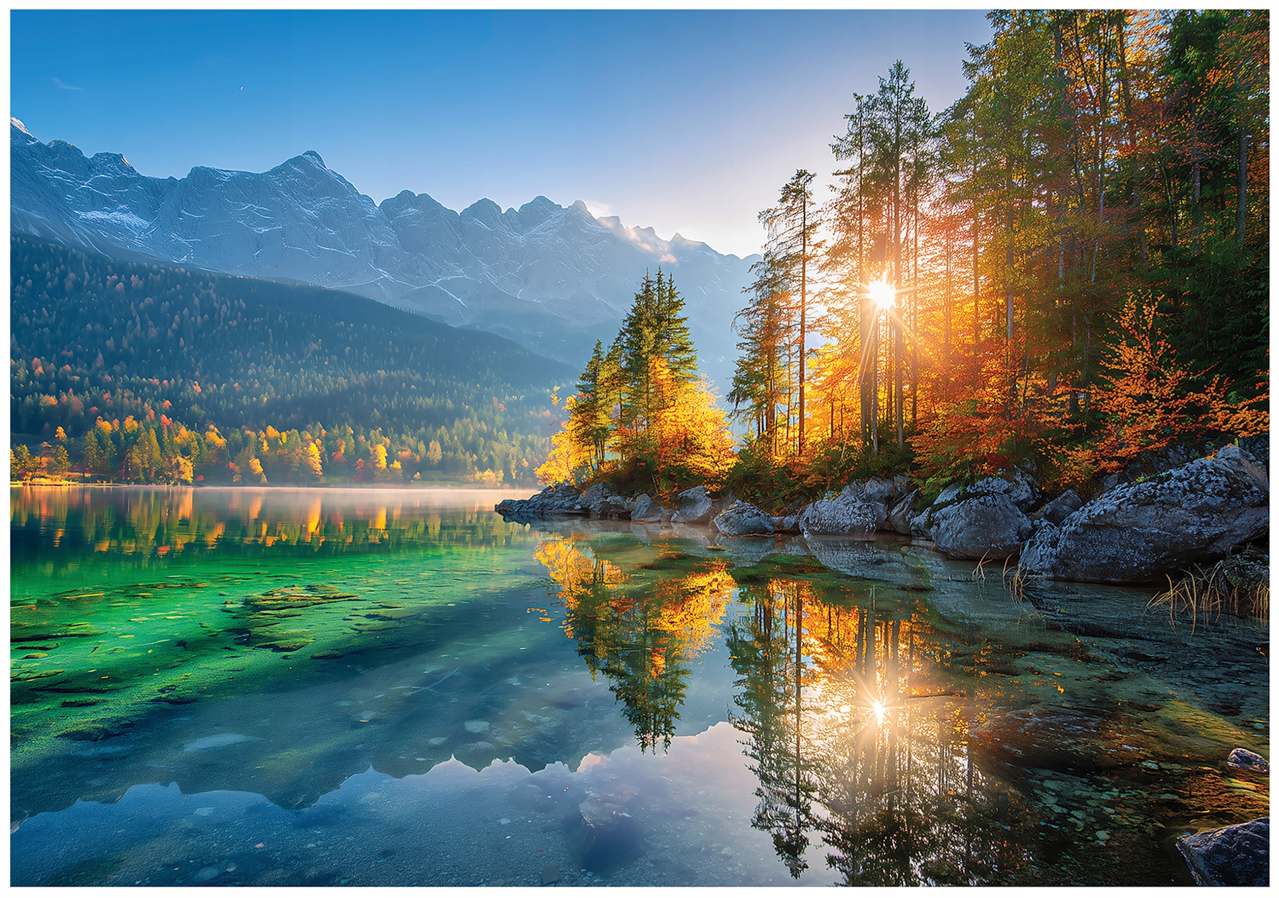 Fototapeta Les Rieka Krajina Príroda Horská Krajina Slnko Stromy 400x280