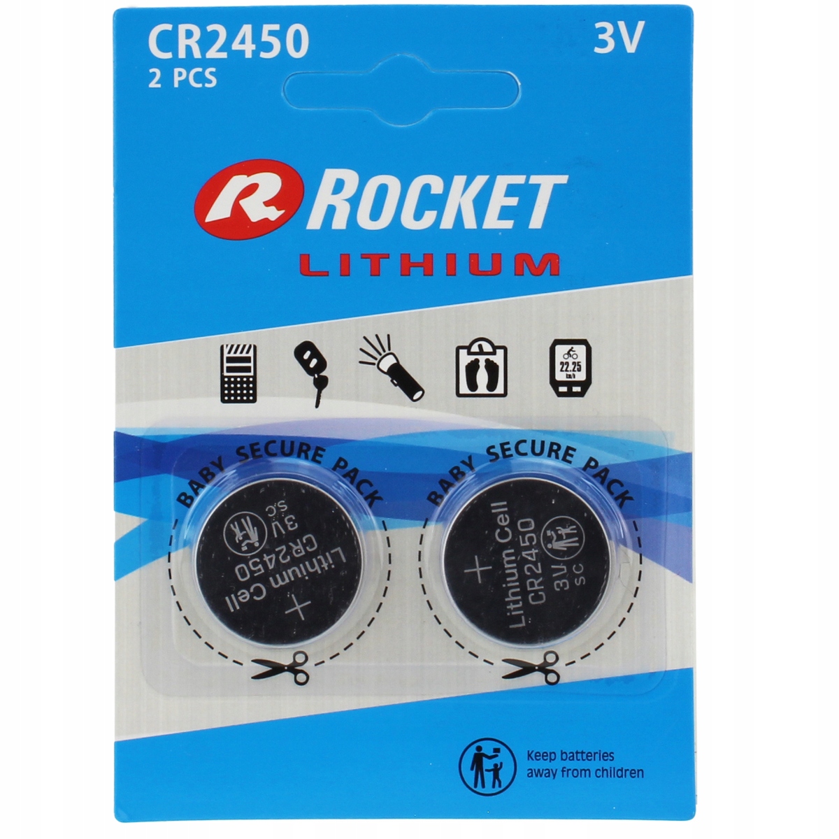 

Baterie Litowa CR2450 2SZT Rocket Bateria Guzikowa