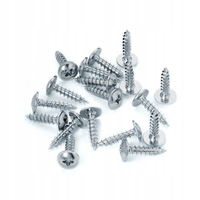 Wkręty do drewna podkładkowe 3x12 100szt Hartowane Talerzykowe Kod producenta 00902-100