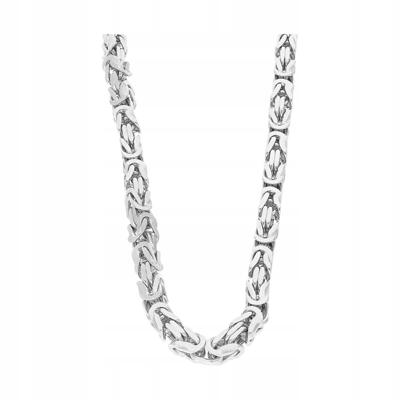 Stříbrný řetízek 925, masivní královská vazba 61.64 g, zapínání na karabinku