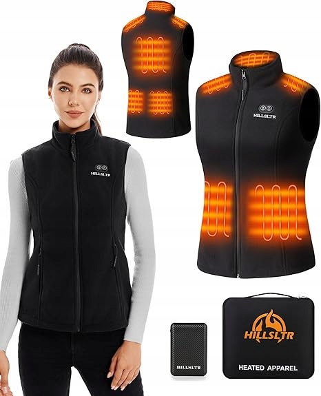 Kamizelka grzewcza damska 8 stref 3 poziomy powerbank 12000mAh