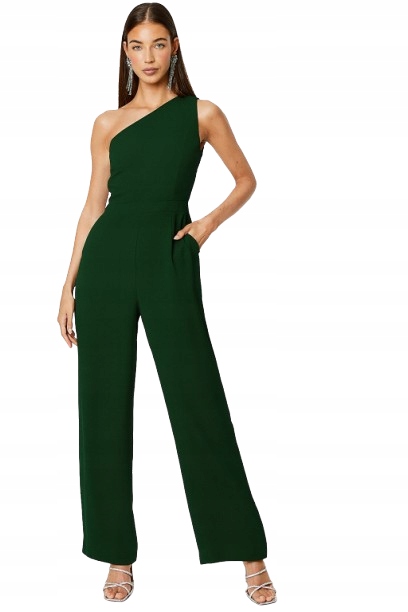 Coastová Zelená Kombinéza Na Jedno Rameno, Rovné Nohavice, Velikost 40 Hkl