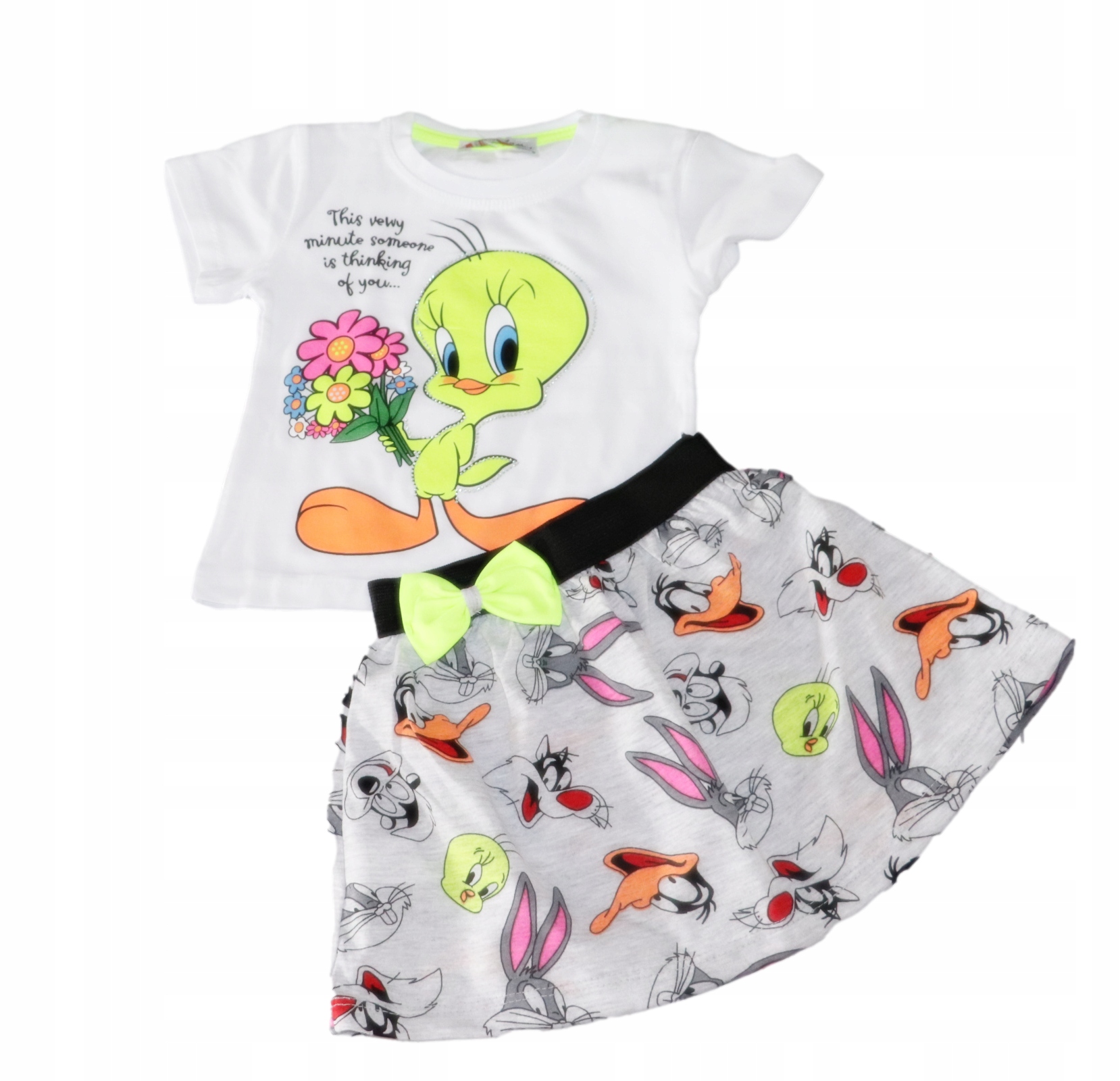 

Komplet Bluzka Spódnica Tweety Ecru R 92