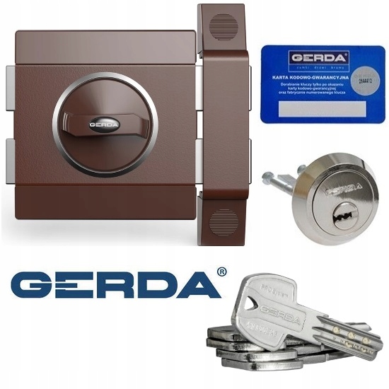 ta-⭐︎shop Zamek GERDA TYTAN ZX prawy grafit (klucze GT8/85mm