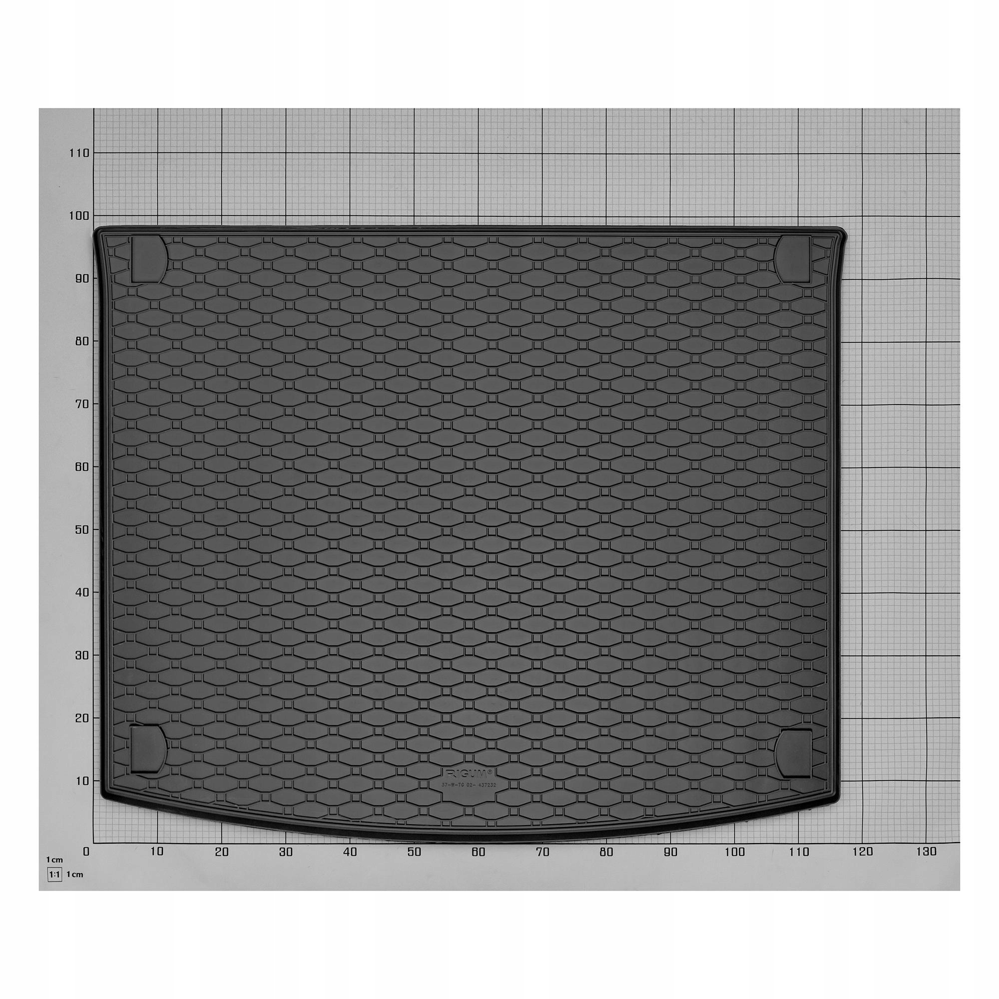 Zestaw dywaników do VW Touareg od 2002 do 2010 Materiał guma