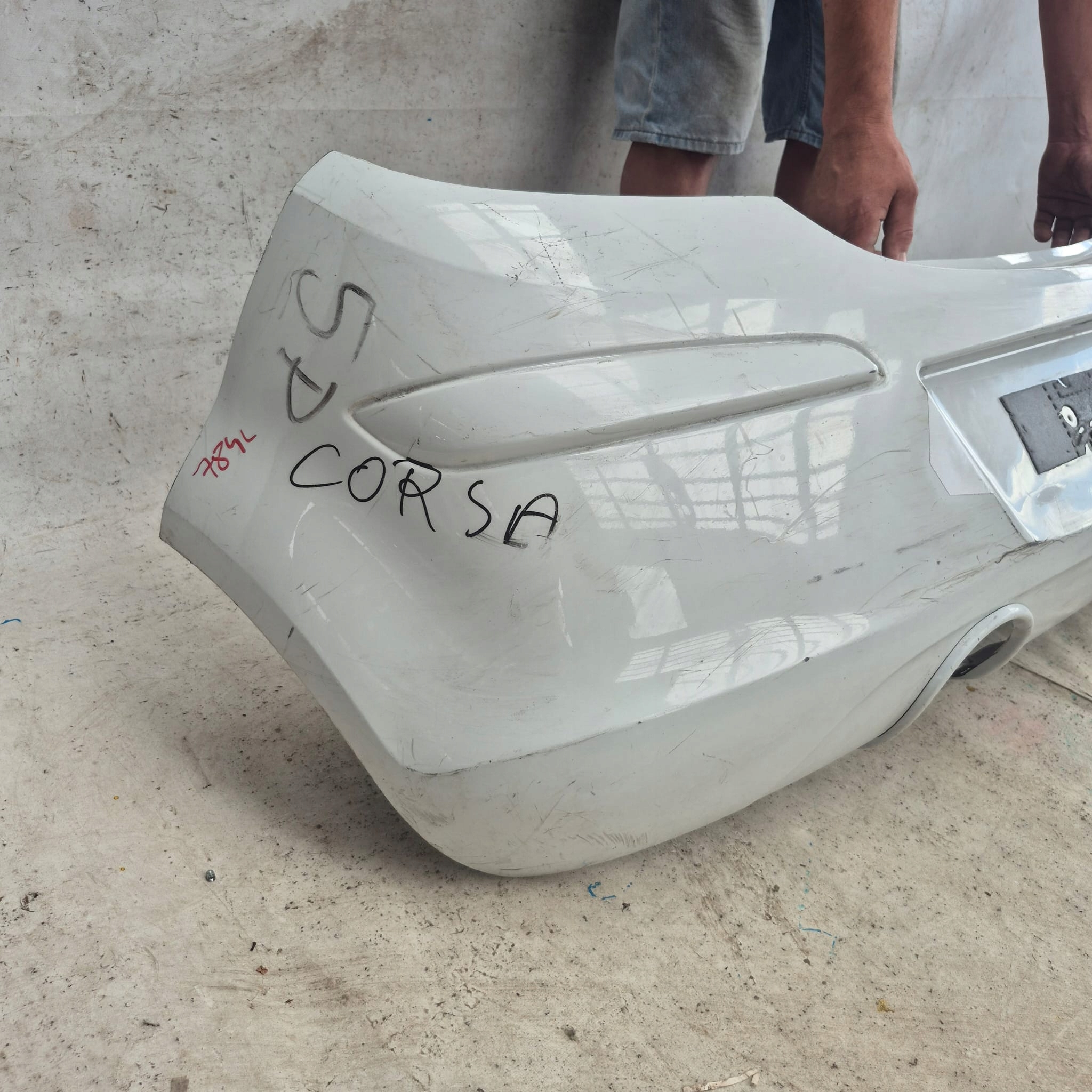 OPEL CORSA D 3D 3 SPORT 06-14 bumper rear part rear