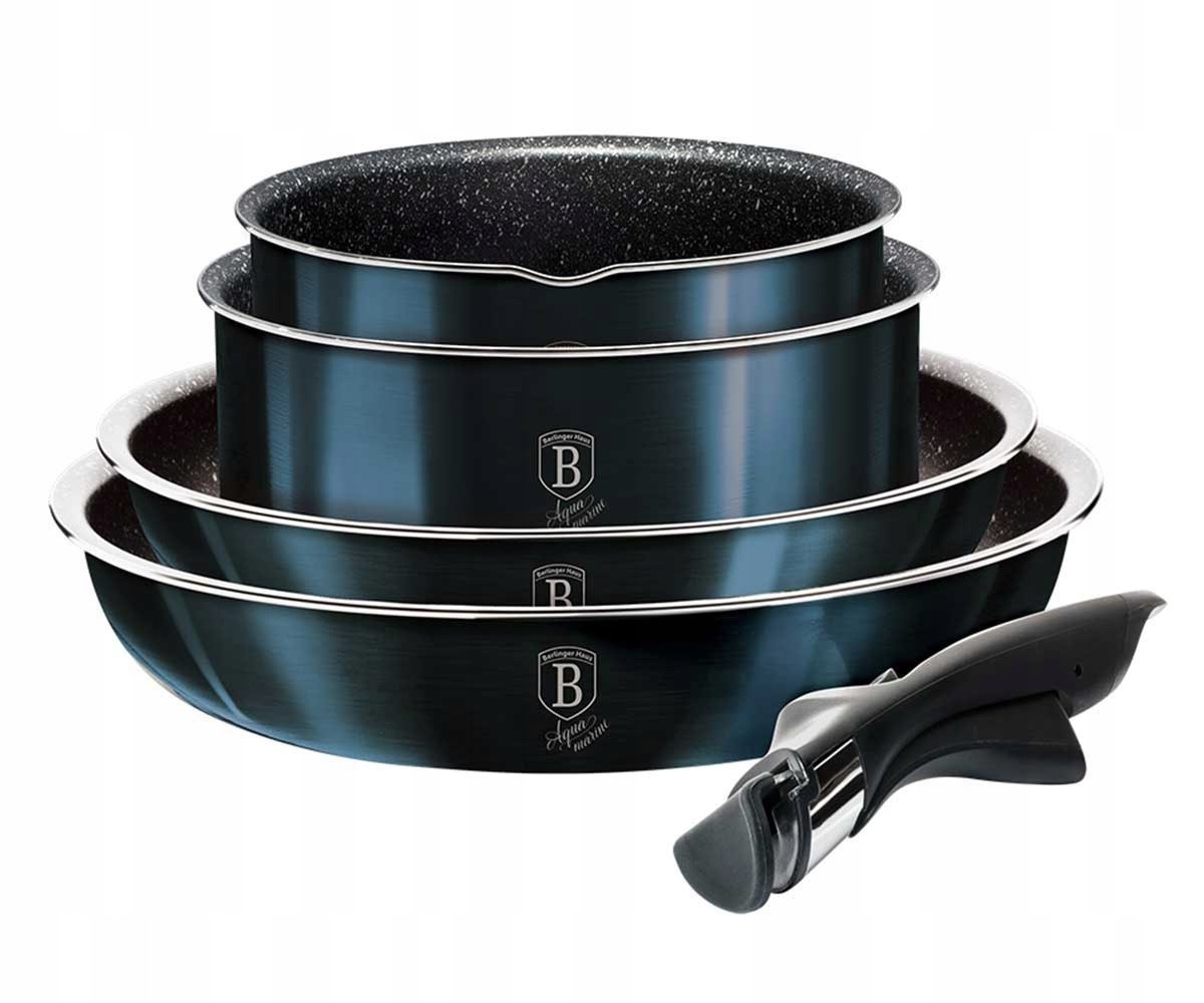 Zestaw garnków Berlinger Haus Metallic Line aluminiowe 9 el. Marka Berlinger Haus