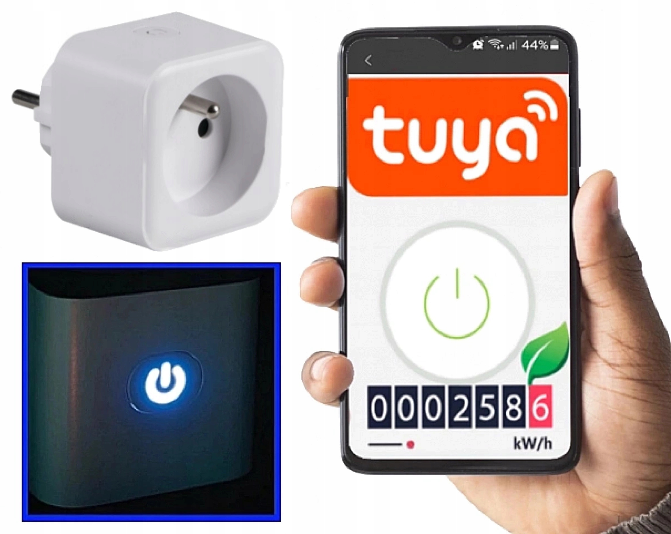 

Inteligentne Gniazdko WiFi Smart Tuya Watomierz