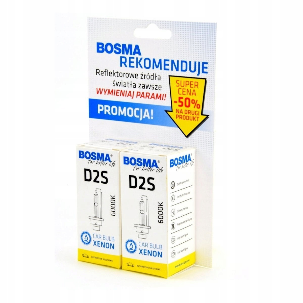 Bosma xenon Duo Pak D2S 85V/35W 6000K zestaw 2szt
