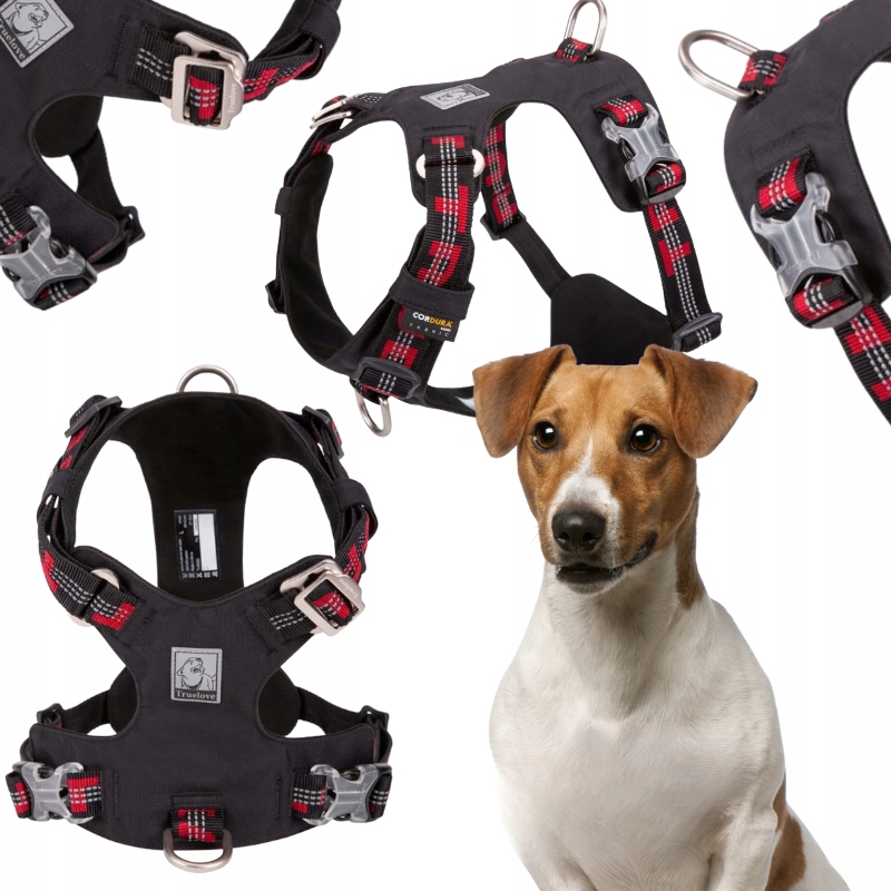Levně Voděodolné Postroje Pro Psa Lehké Reflexní Truelove Adventure Dog Černé S