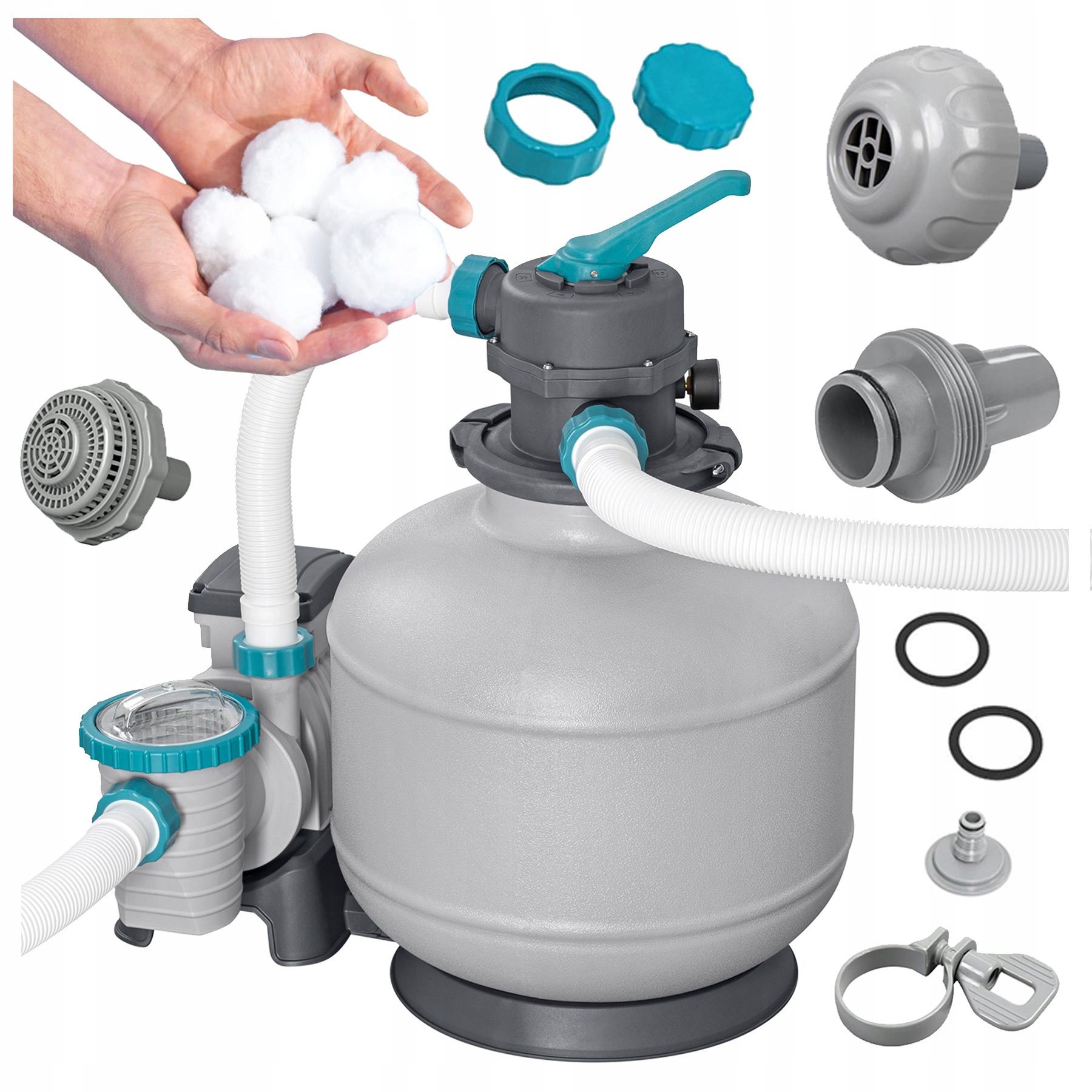 Bestway 58499 Filtrační písková pumpa pro bazény 8327 l/h Filtrační kuličky