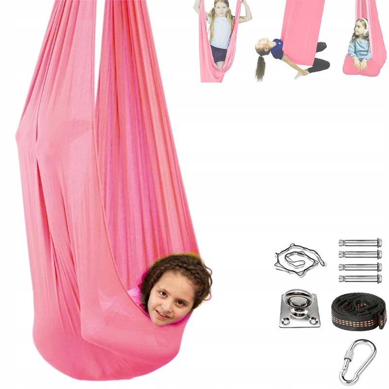 Akrobatická Houpací Síť Senzorická Houpačka Pro Děti Aerial Jóga 50 Kg