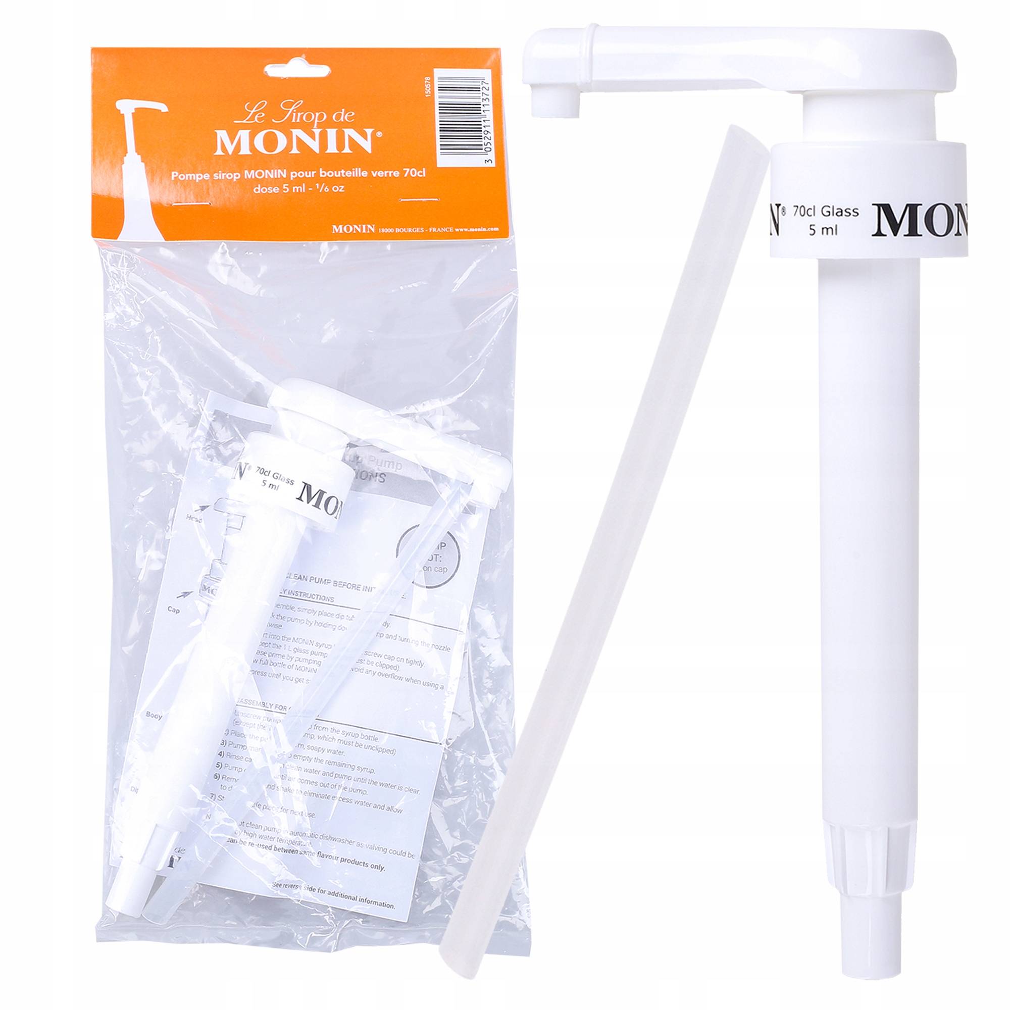 

Monin Pompka Dozownik Syropu 5ML Glass 0,7L Szkło