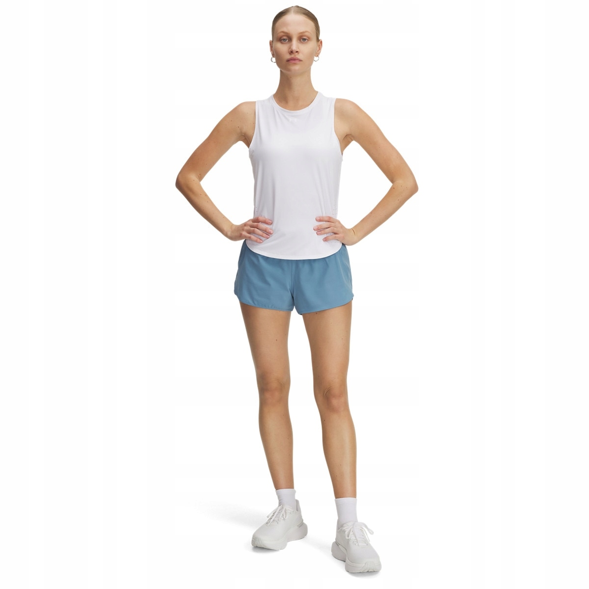 Damskie spodenki do biegania Under Armour Launch Pro 3 Shorts niebieskie S