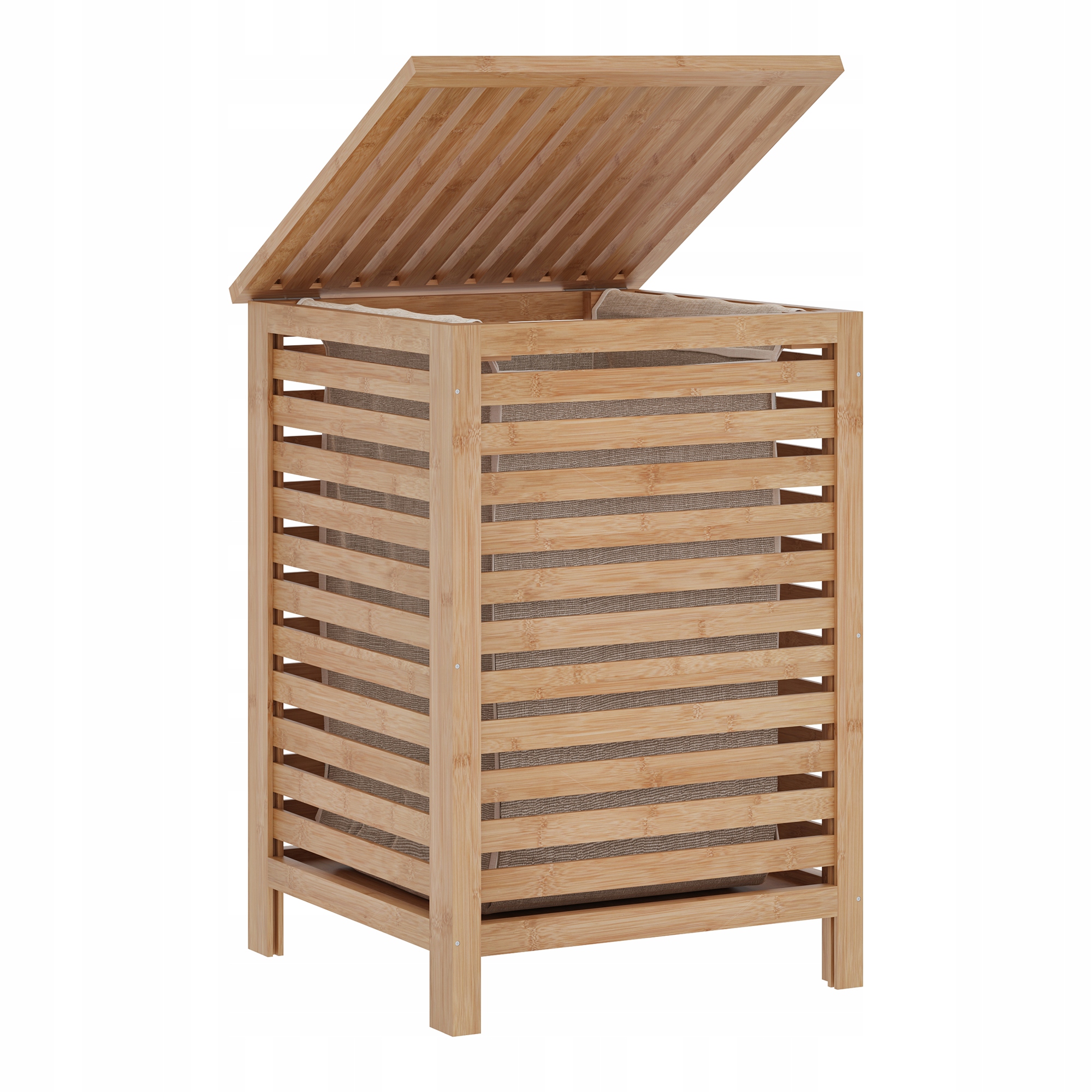 Koš na prádlo Jystiand 64 L Bambusový