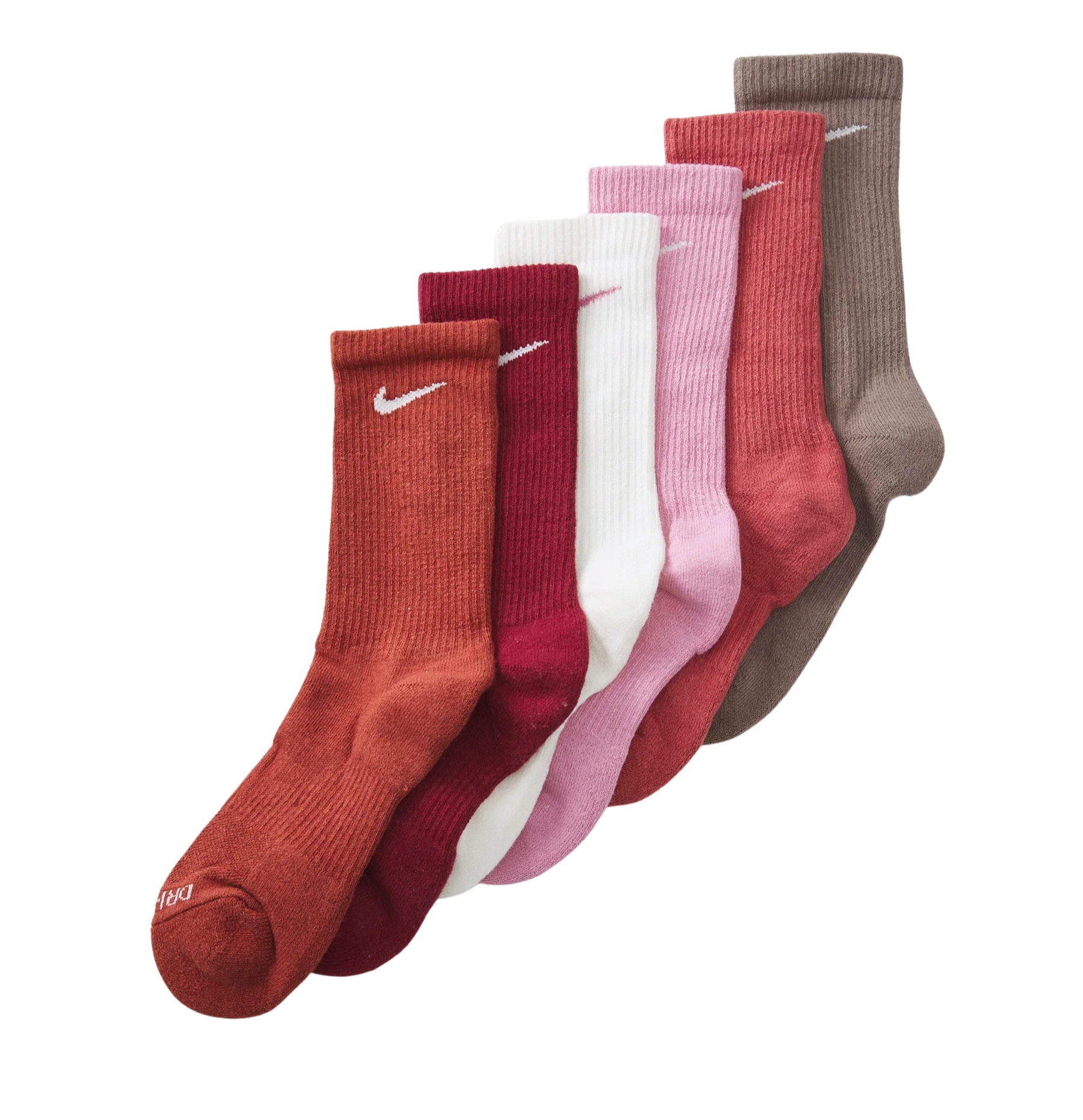 Dámské dlouhé Ponožky Nike Everyday Plus Bavlna Balení 6 Kusů , SX6897-936, velikost 38-42 Eu