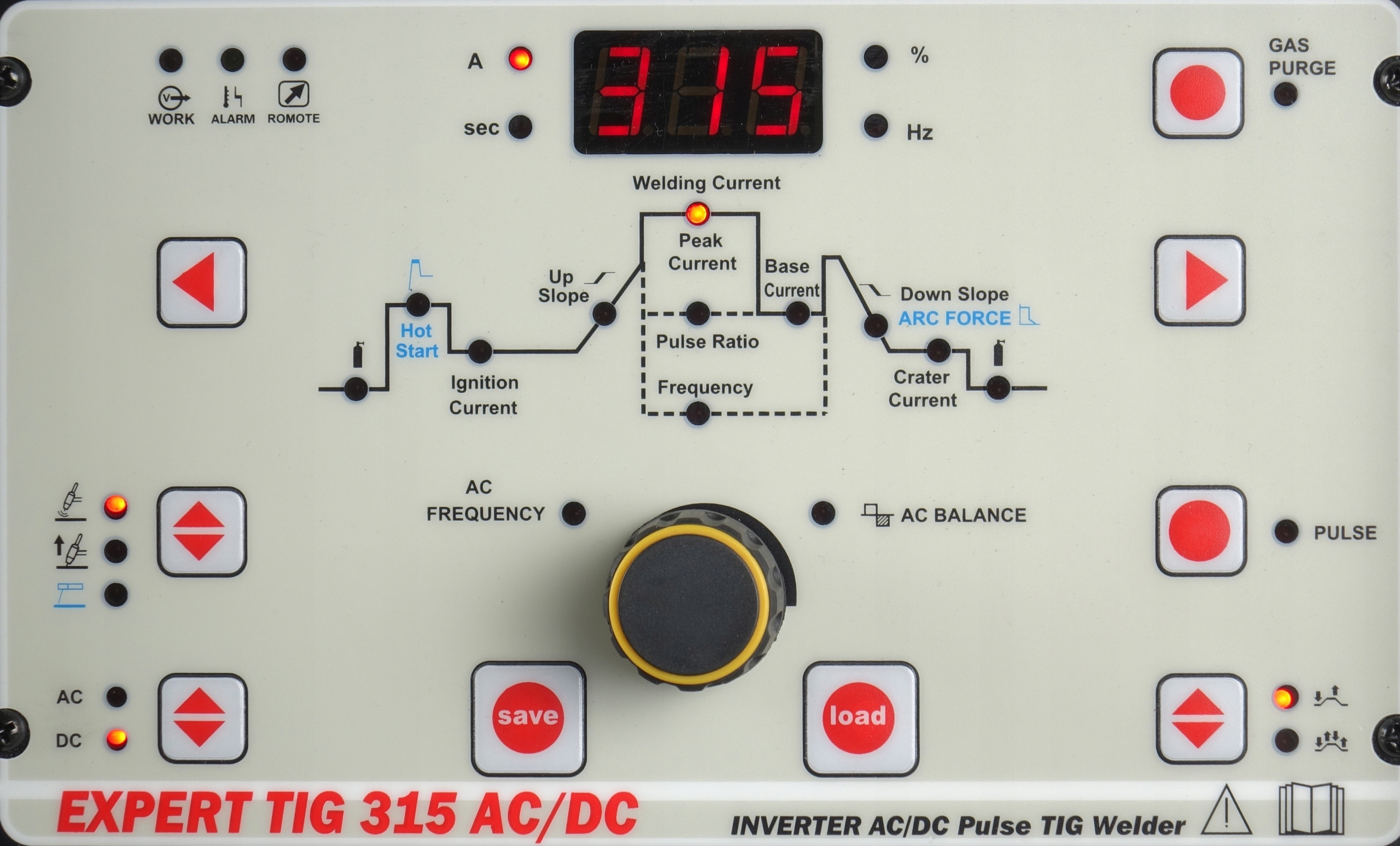SPAWARKA na 400v IDEAL EXPERT TIG 315 A AC DC MMA 2T 4T HF PULS Chłodnica Rodzaj spawarka inwertorowa