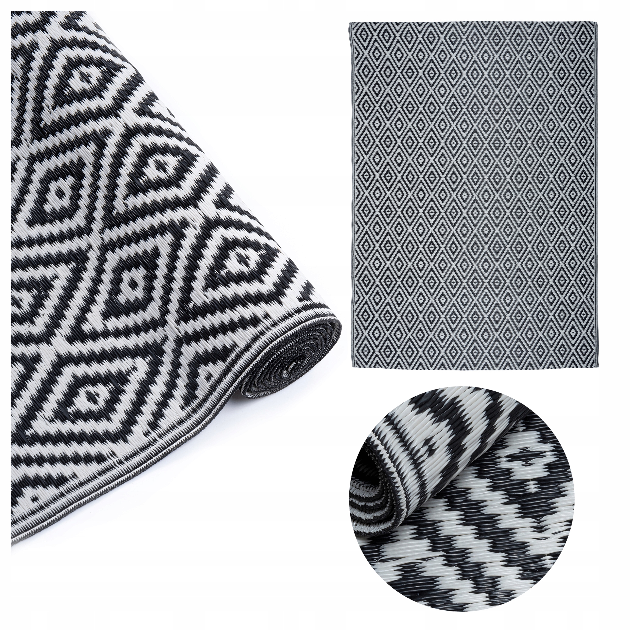 WODOODPORNY DYWAN TARASOWY ZEWNĘTRZNY 160x220cm MATA NA TARAS BALKON OGRÓD Kod producenta 506968