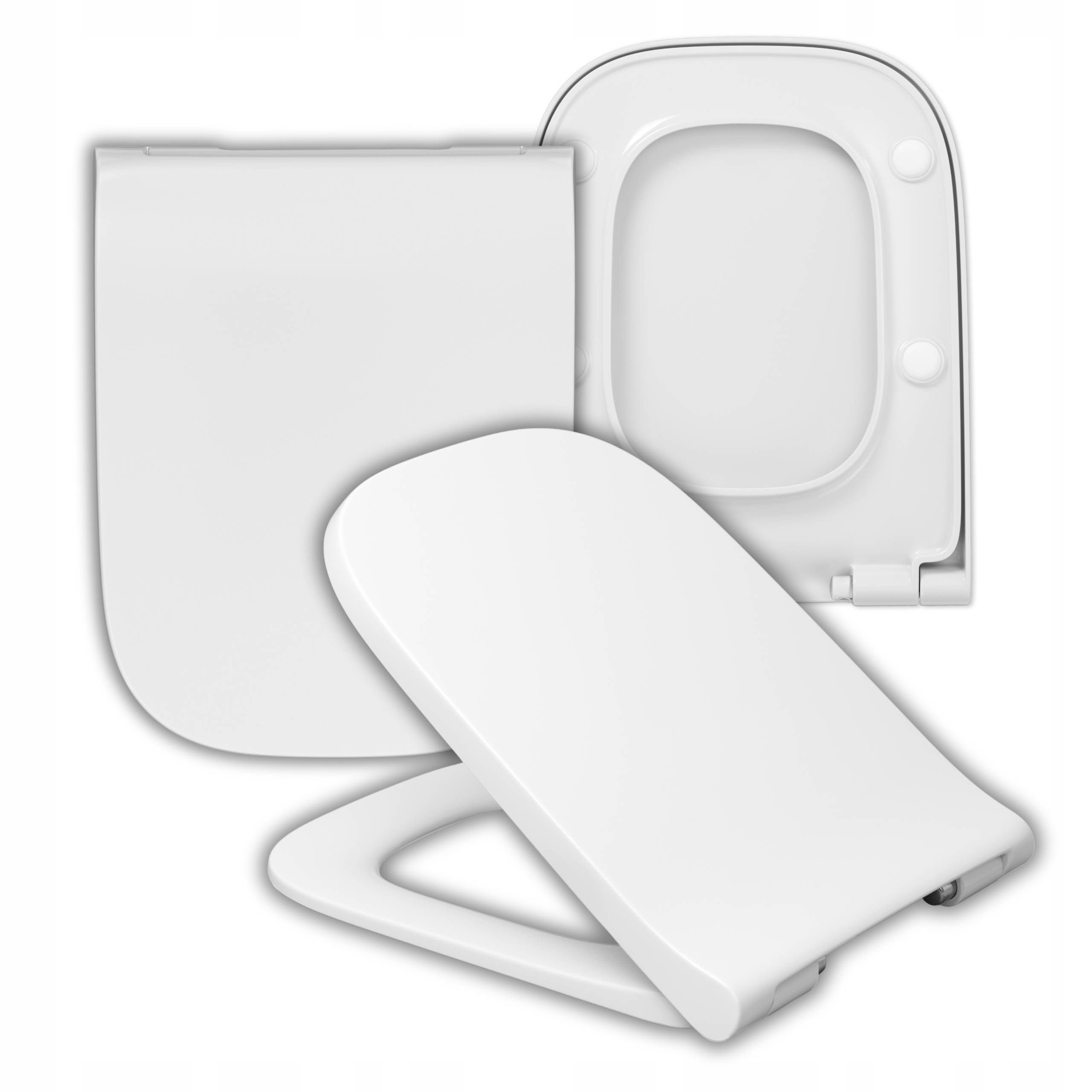 Wc sedátko pro Geberit Smyle Square s pomalým sklápěním, antibakteriální Wc