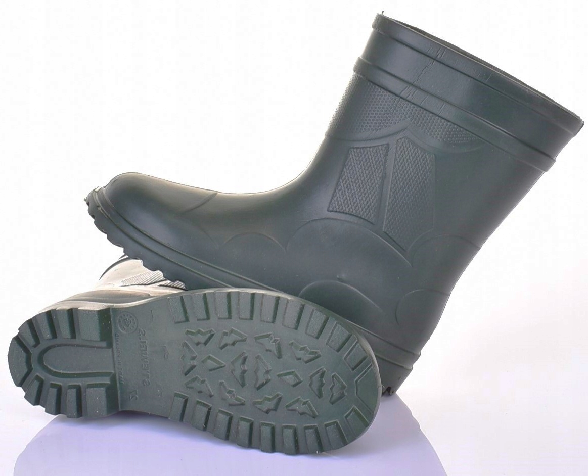 DAMSKIE KALOSZE LEKKIE BUTY Z PIANKI EVA WODOODPORNE Wysokość za kostkę