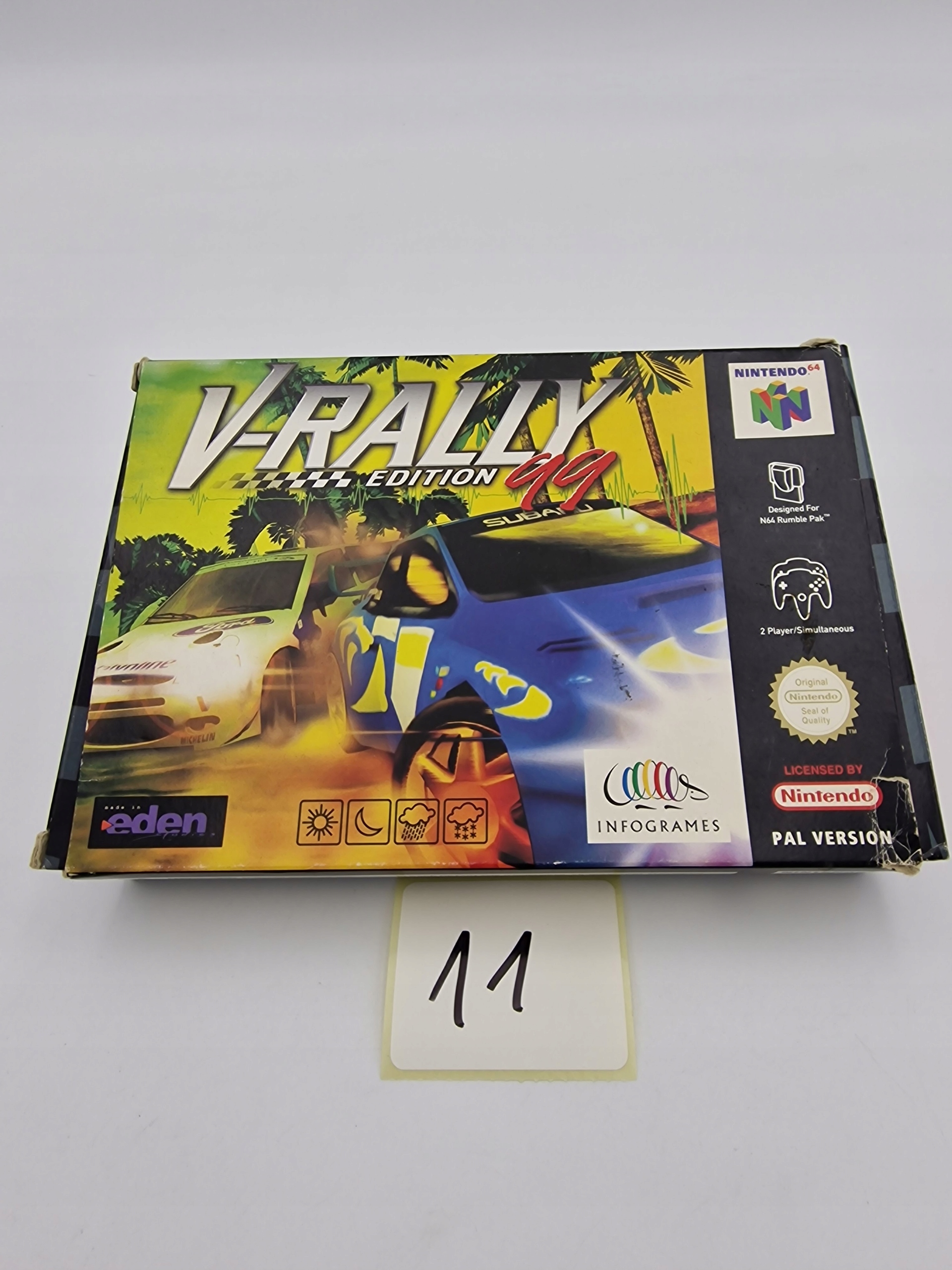 NINTENDO 64 V-RALLY EDITION 99 KARTON BOX Platforma Nintendo 64