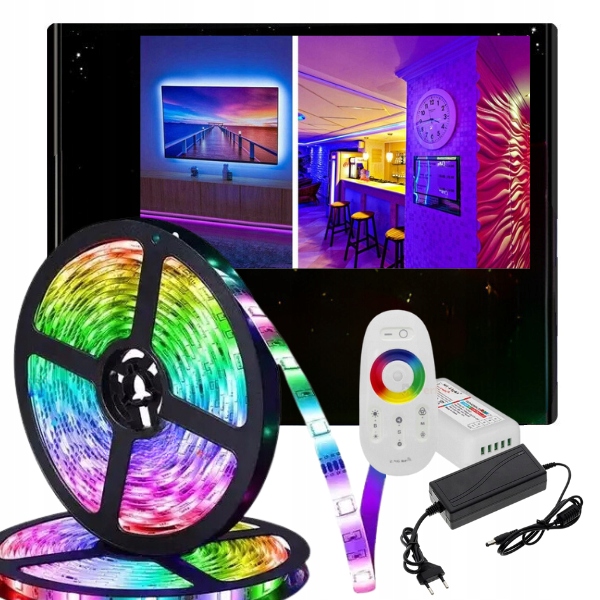 Taśma Led 5050 Rgbw zasilacz i zestaw Mi Light