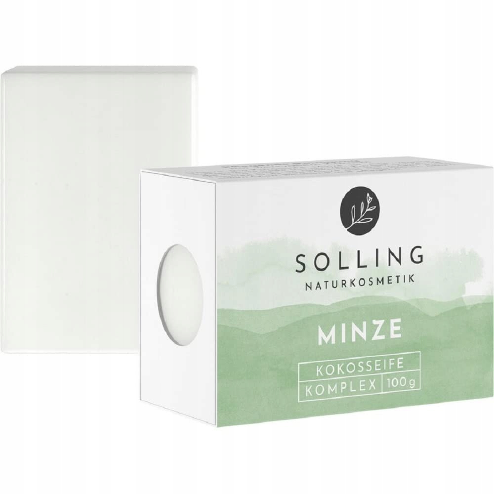 Kokosové mýdlo s mátou Lm Hle Sol ling 100 G Přírodní čištění