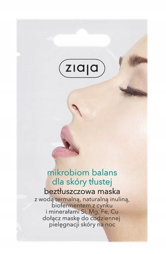 

Ziaja Mikrobiom Balans Maska Skóra Tłusta Inulina