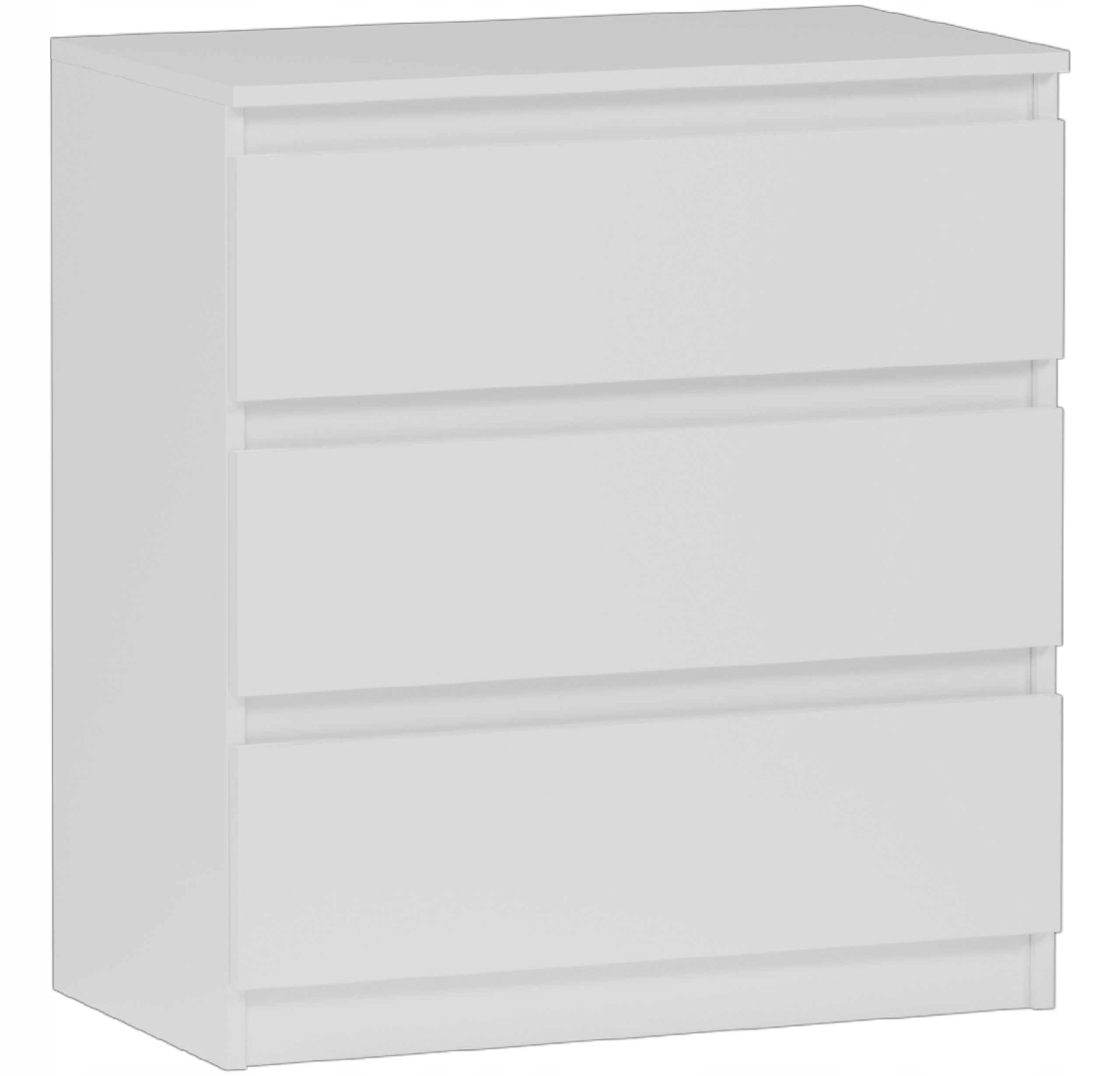 Modna DUŻA KOMODA 3 SZUFLAD SZAFKA Biała PL R-3