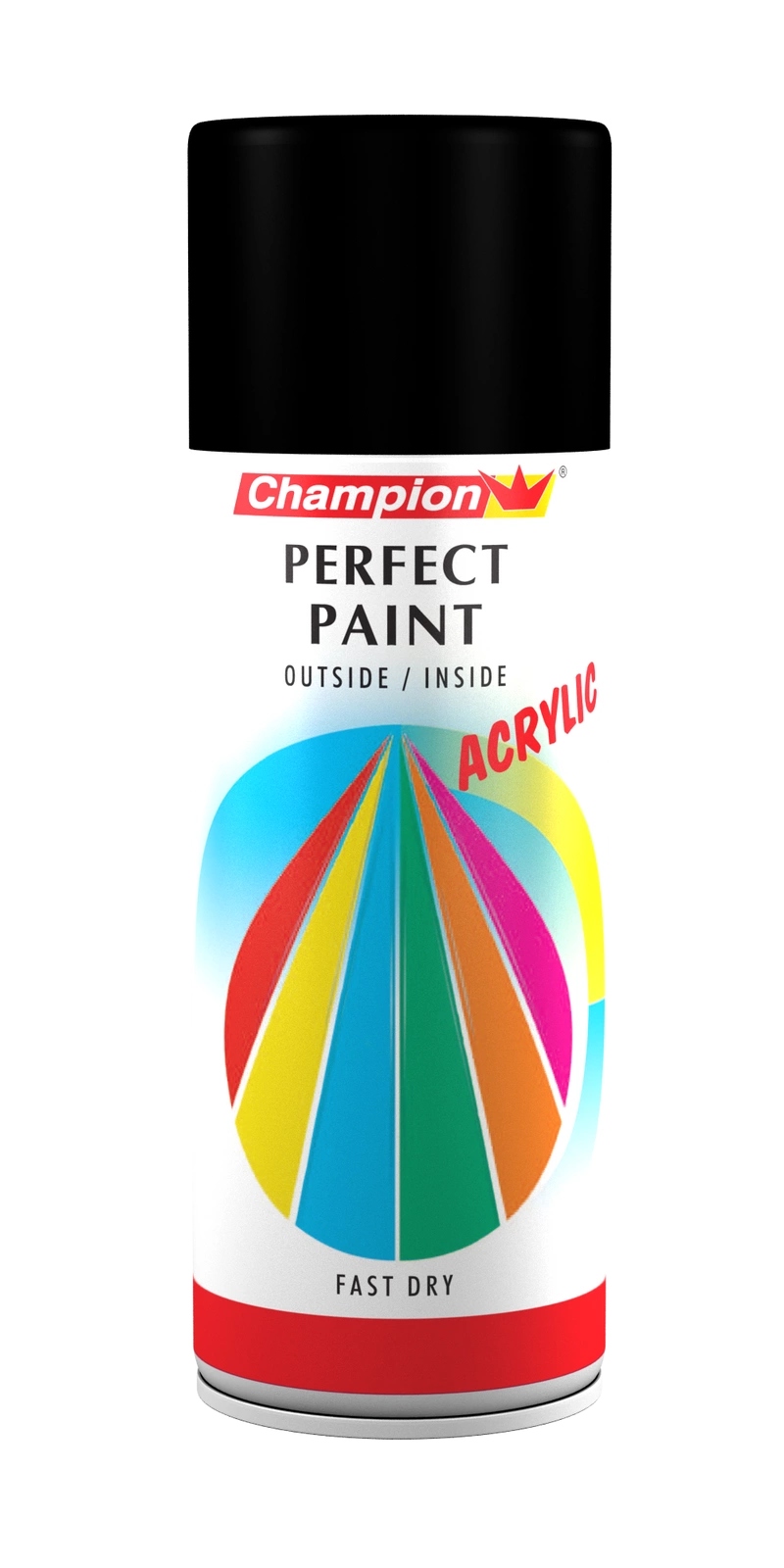 Farba Akrylowa spray Champion Perfect Paint 400ml czarny mat Ral 9005