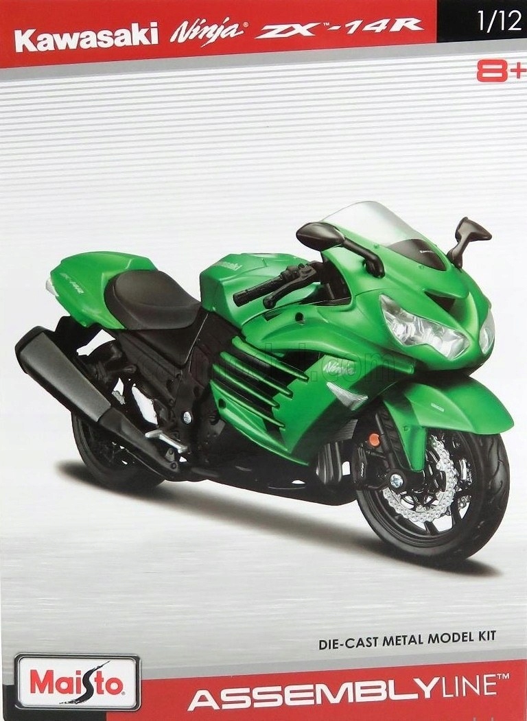Kawasaki Ninja ZX-14R skládání 1:12 Maisto 39197