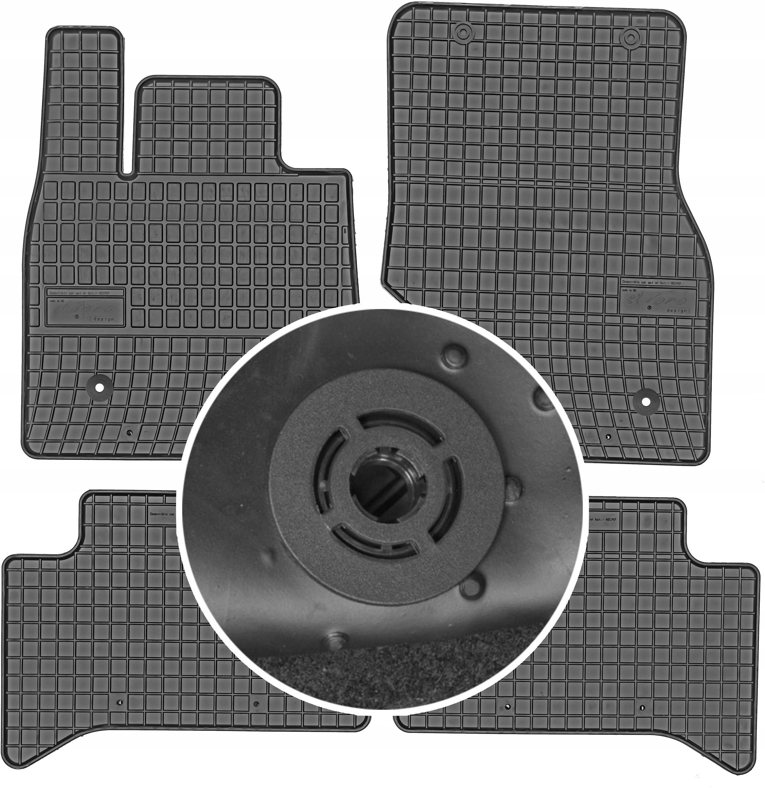 Килимки Маггрупа резинові 401747 4 el.