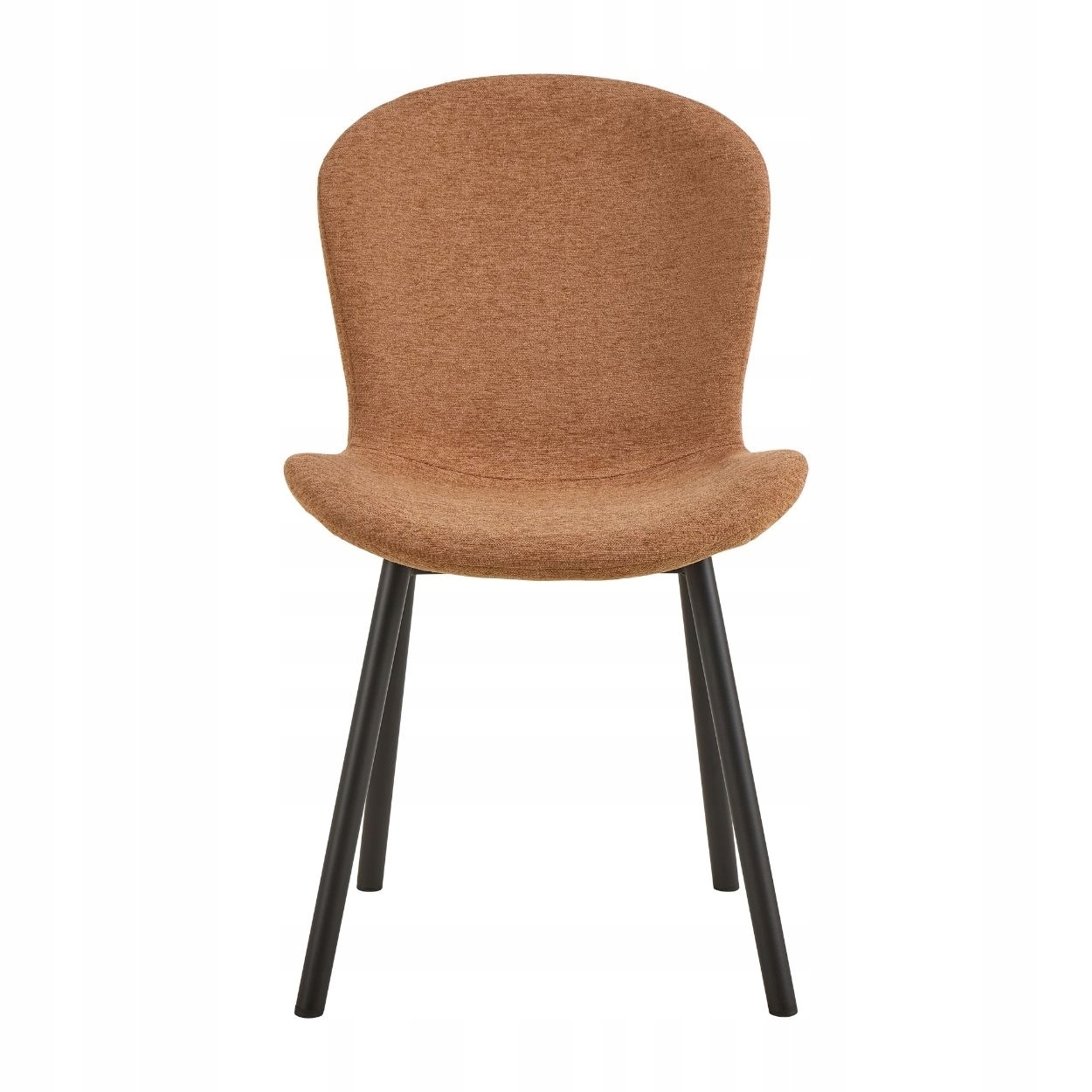 Čalúnená stolička do jedálne, kuchyne, obývačky s oranžovým operadlom Esra