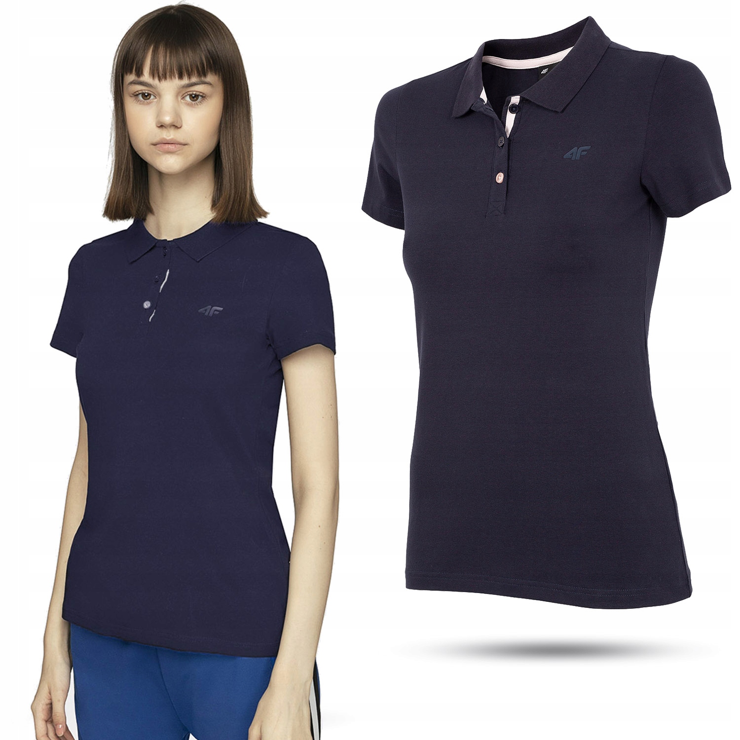 

Damska Koszulka Polo 4F H4-TSD008 Polówka Lato
