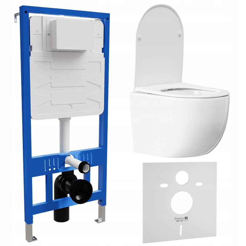 Sada Podomítková nádržka s závěsnou Wc mísou Katrina bílá Swiss Meyer
